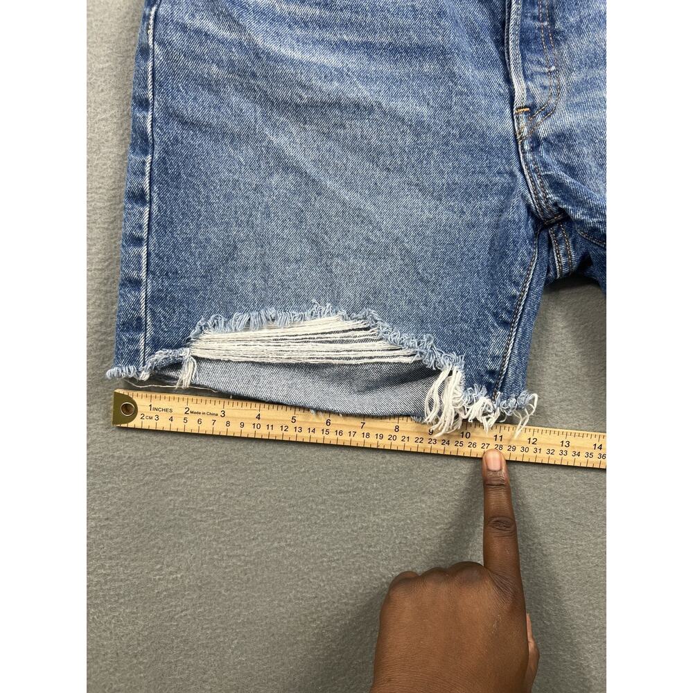 Vintage Y2K Levi 501 Distressed Button Fly Shorts Women Size 32 - Picture 6 of 7